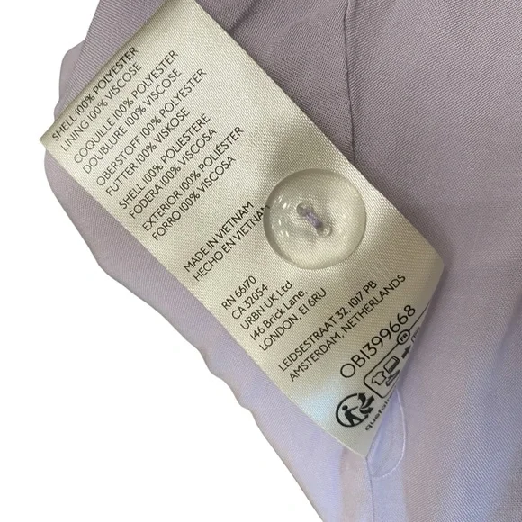 Anthropologie Maeve Lilac Ruffle Wrap Skirt